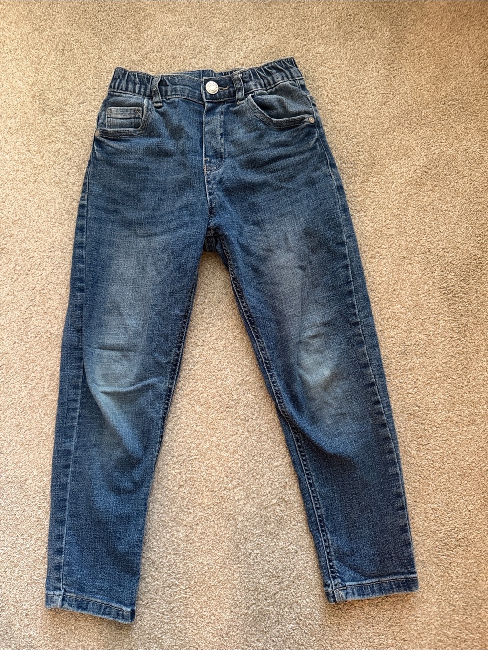 Zara Men's Dark Blue Slim Straight Jeans